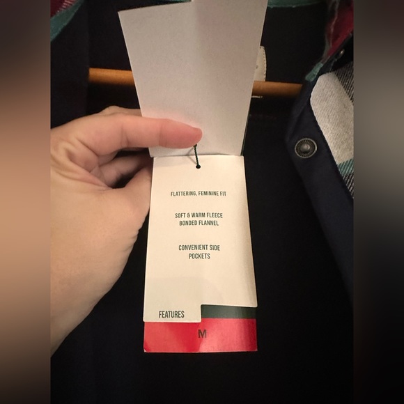 NWT Orvis Pinnacle Shirt Jacket Plaid Women’s Medium Classic Collection Snap Top - Picture 9 of 14